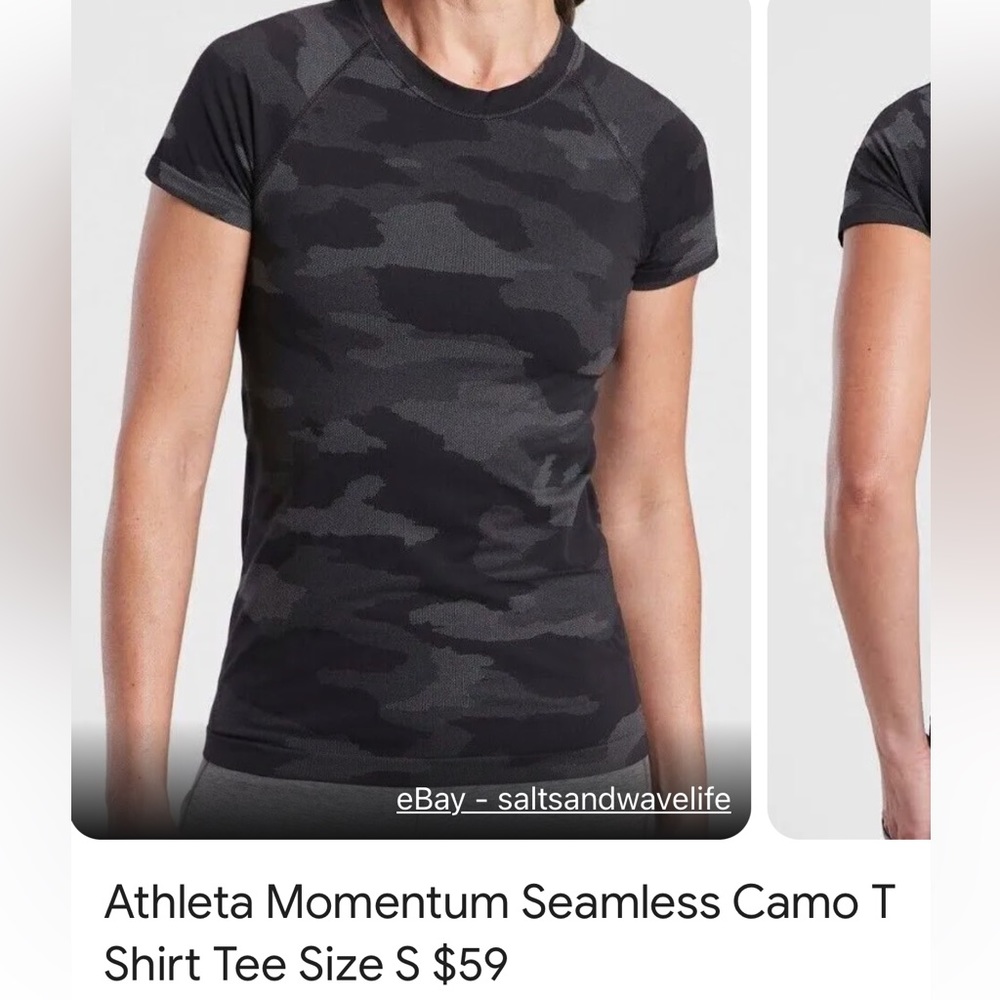 Donate sale! ATHLETA Camo T Sz M. Bargain priced